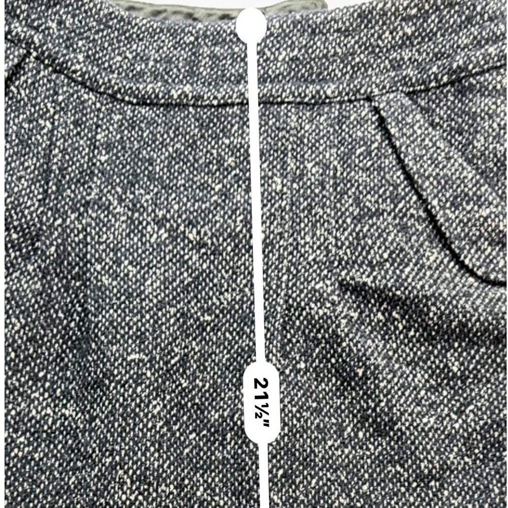Cabi Women's 6 Navy Blue Wool Blend Tweed Pencil Skirt Lined Career Work - Picture 8 of 11